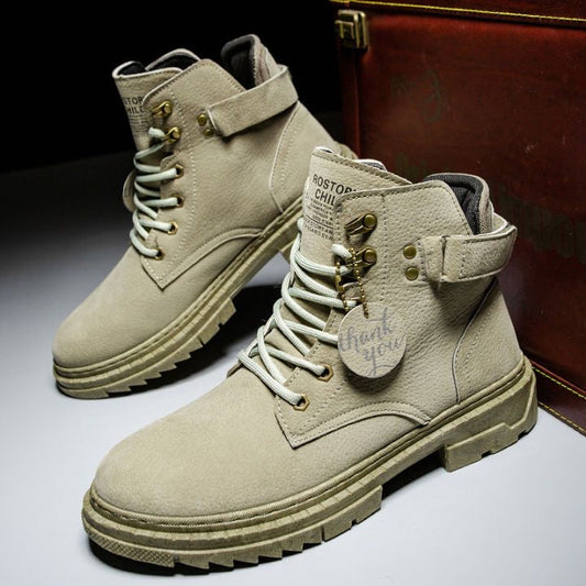 British-Inspired Olive Green Boots