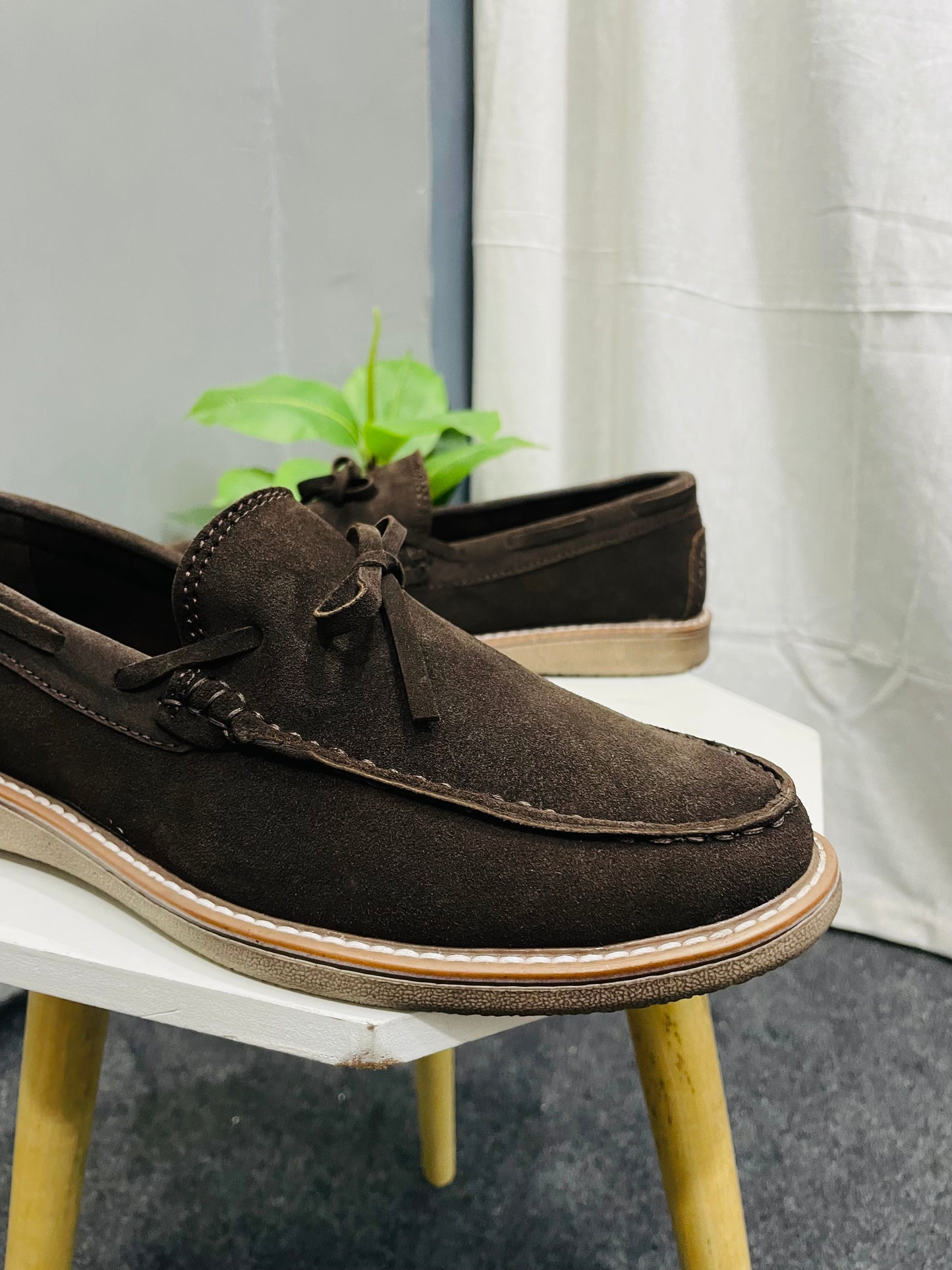 Suede Deck Loafers For Men