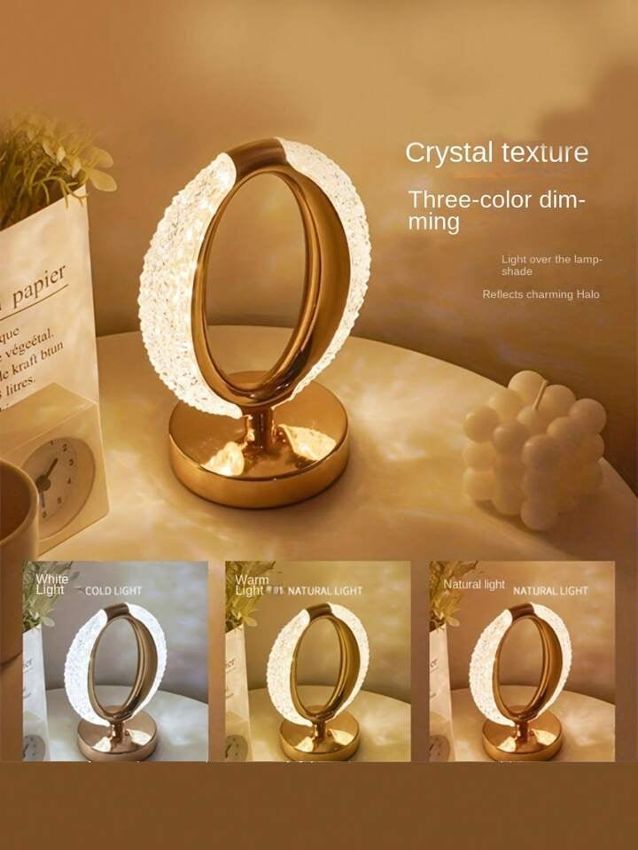 Led Crystal Desk Lamp With Touch Control