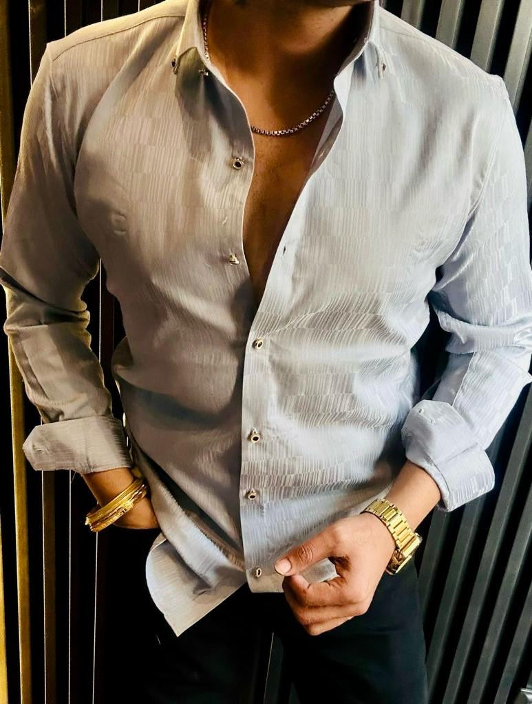 Men’s Premium Quality Texture Satin Cotton Shirts