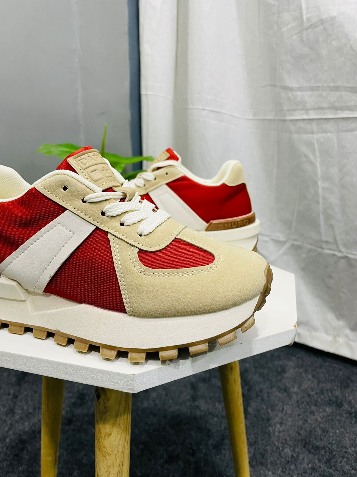Women's Outdoor Lace-Up Comfortable Anti-Slip Patchwork Low-Top Running Shoes, Sports Shoes