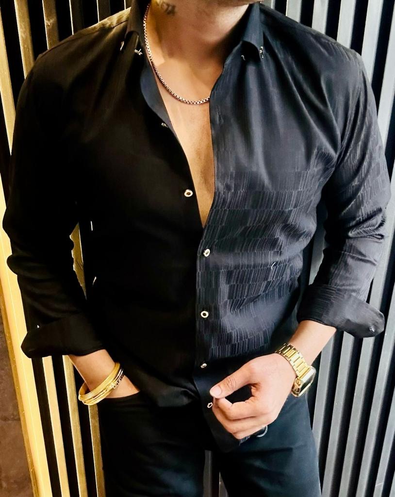 Men’s Premium Quality Texture Satin Cotton Shirts