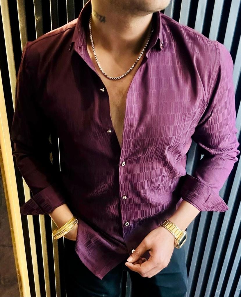 Men’s Premium Quality Texture Satin Cotton Shirts