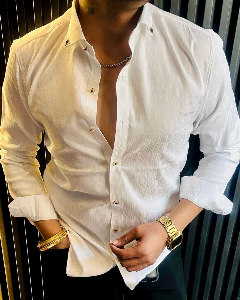 Men’s Premium Quality Texture Satin Cotton Shirts