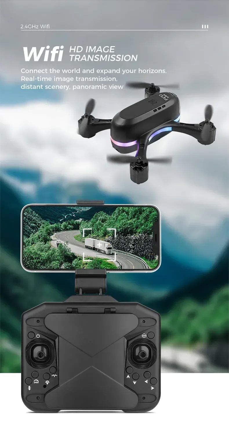 TYRC XK E88 Mini -Drone 4K Professinal with 1080P
Wide Angle HD Camera Foldable RC Helicopter WIFI FPV