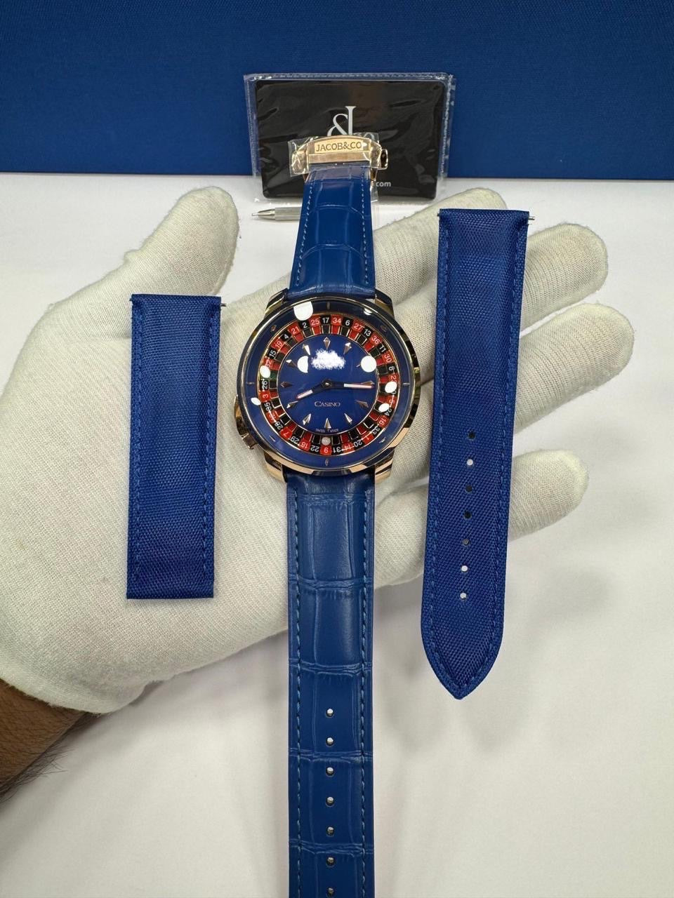 Casino Style Premium Tourbillon Watch with Functional Roulette Dial