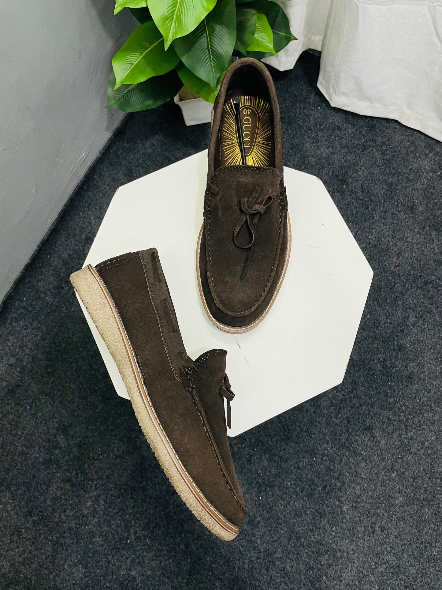 Suede Deck Loafers For Men