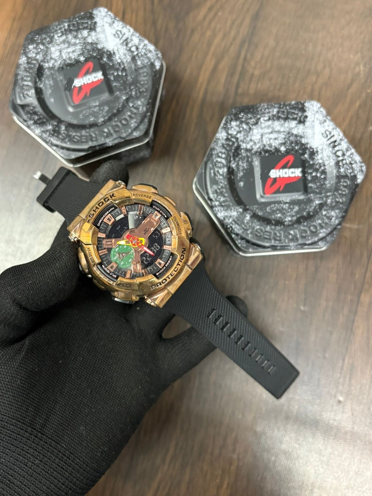 GM-110-1A Homage Watch – Colorful Metal-Covered Analog-Digital Sports Style