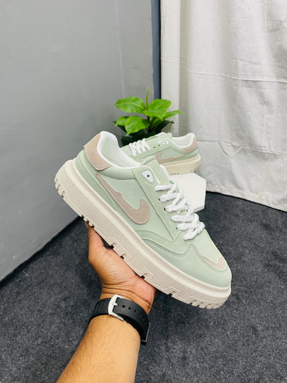 Men’s hot Selling Mint Green Chunky Sole Sneakers