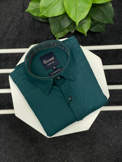 Men’s bottle green shirt