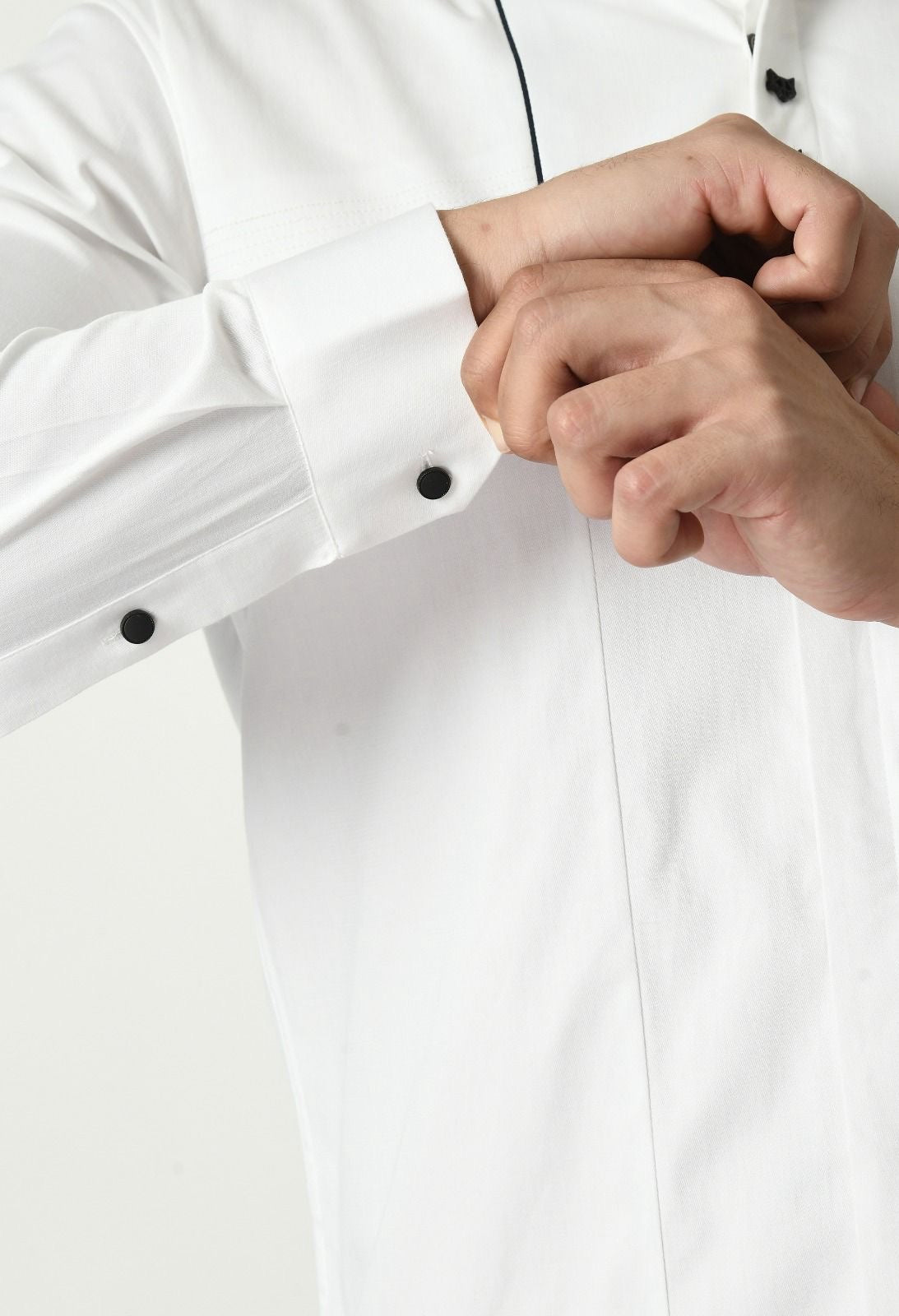 Stunted Button Party Wear WHITE SHIRT