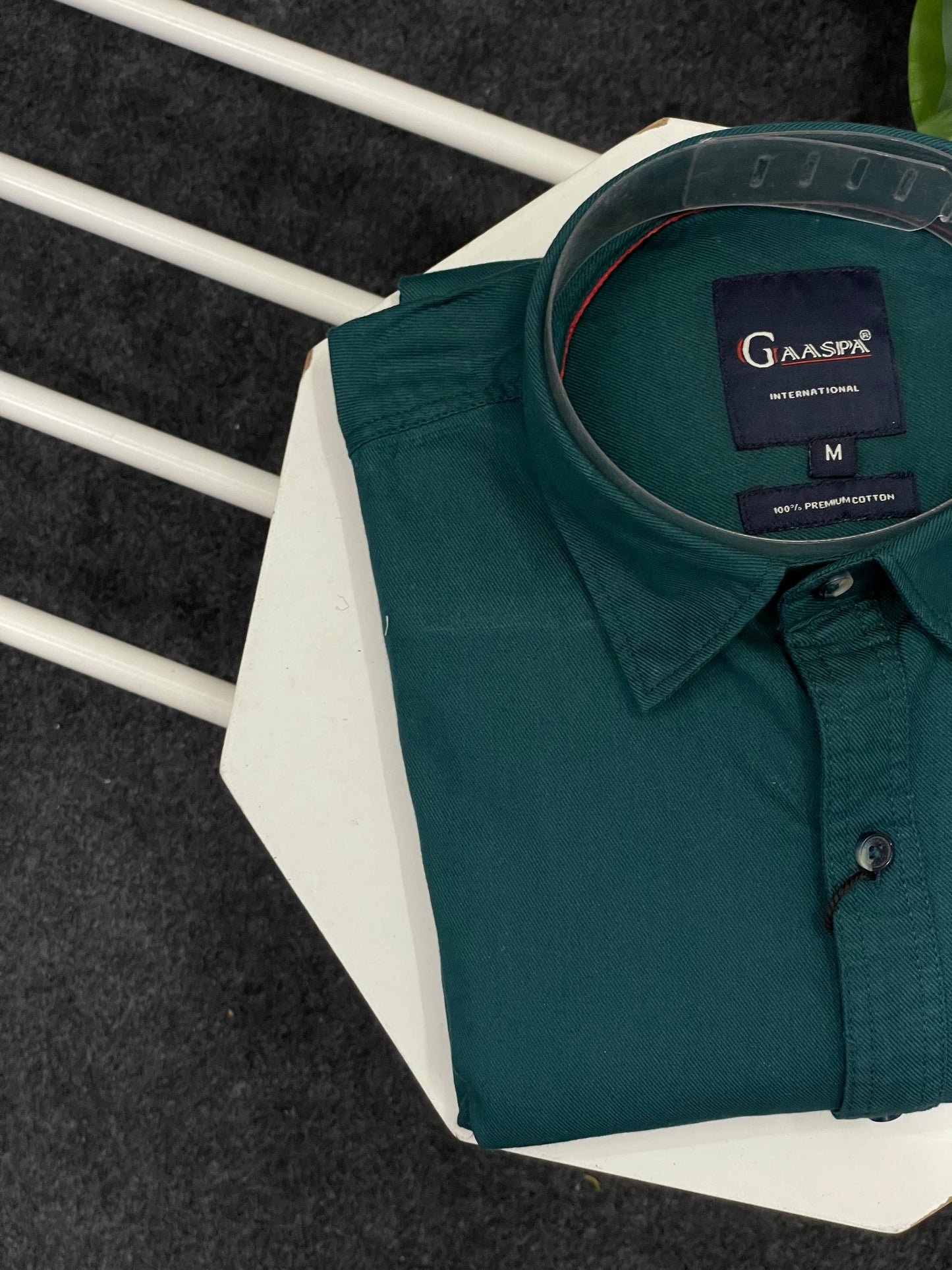 Men’s Premium Quality Cotton Oxford Bottle Green Shirt