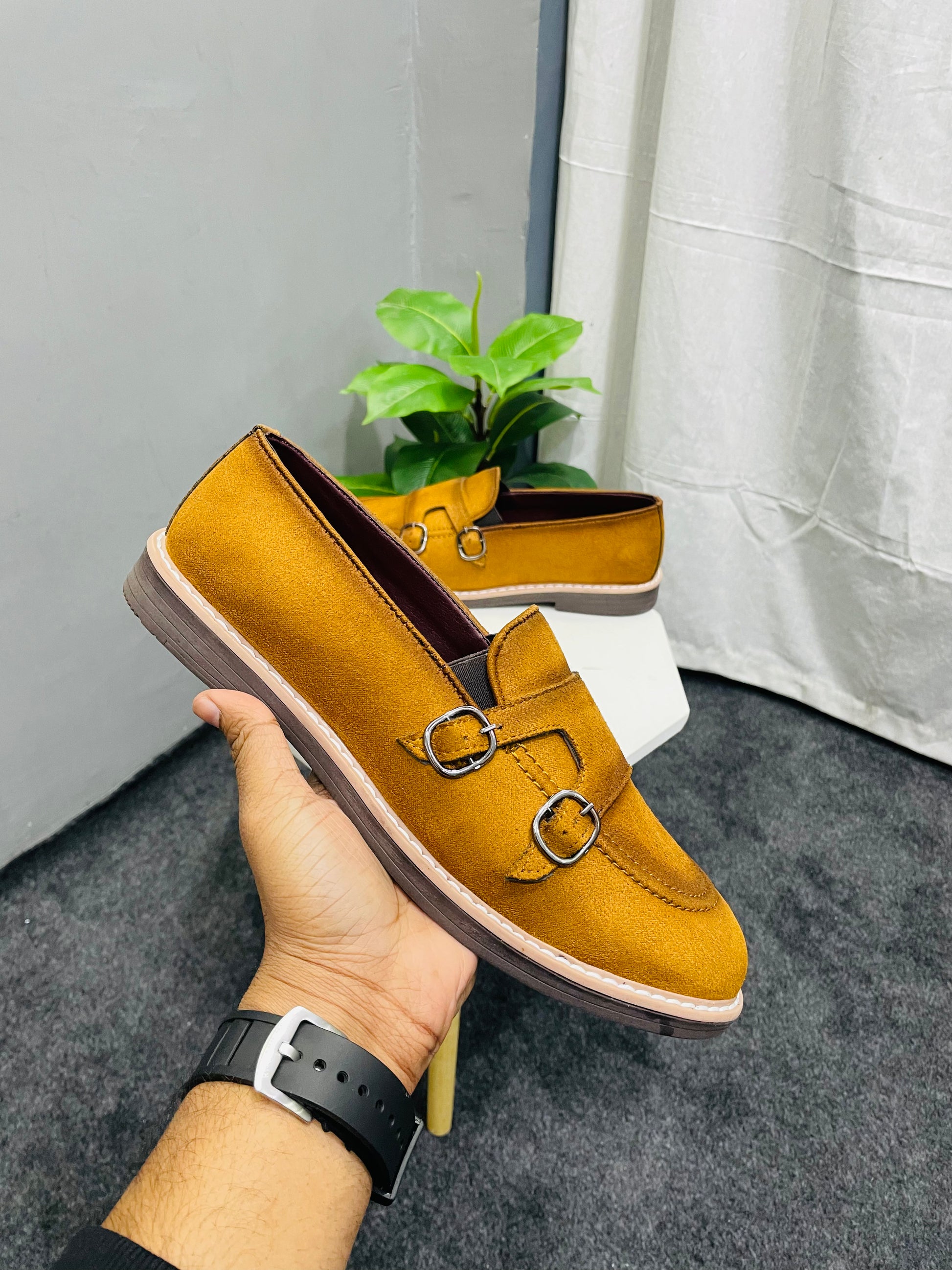 Strap Monk Loafers 