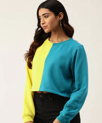 Colourblocked Fleece Sweatshirt