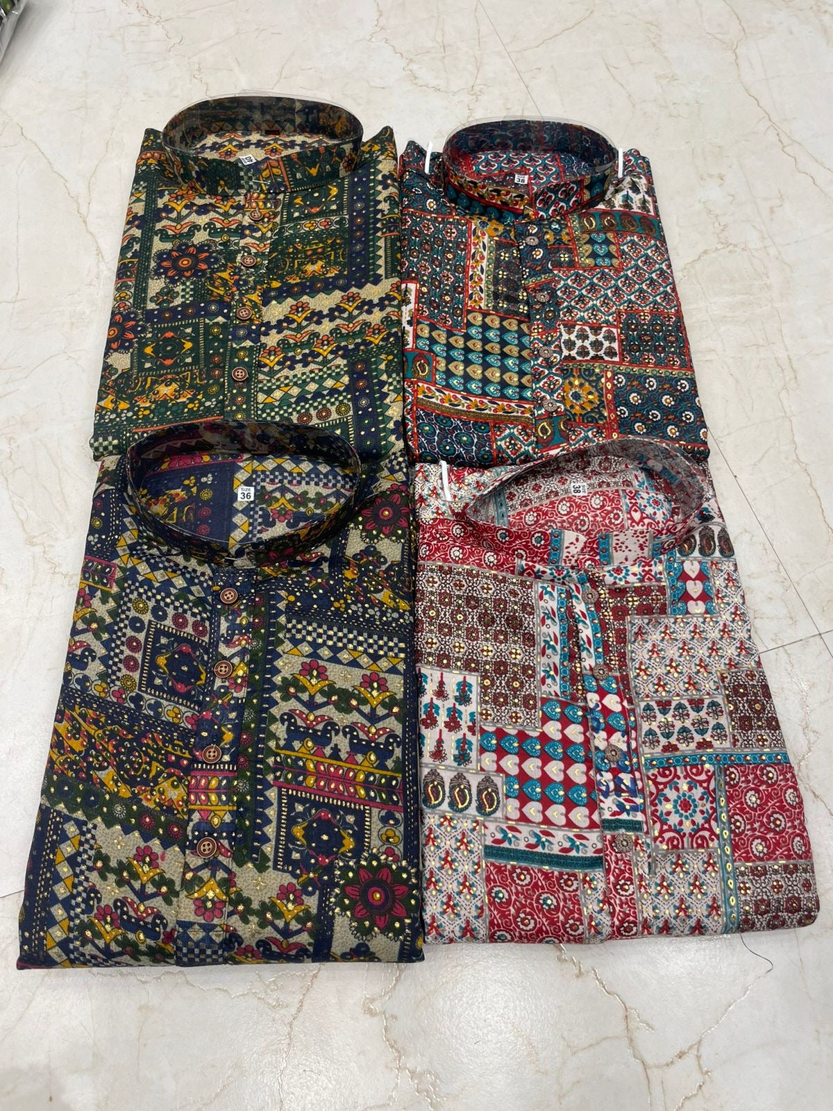 Colorful and Intricate Patterned Kurtas – Branded Baba