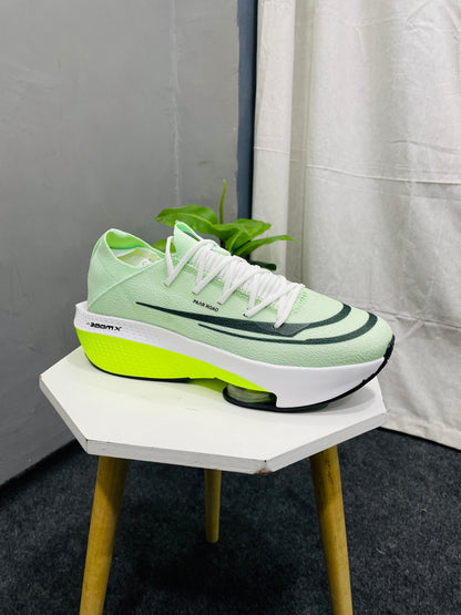 Zoomx Alphafly 4% Breathable Comfortable Men's Running Shoes 2oom Tempo Next Flyease Electric Green Trainers Sports Sneakers