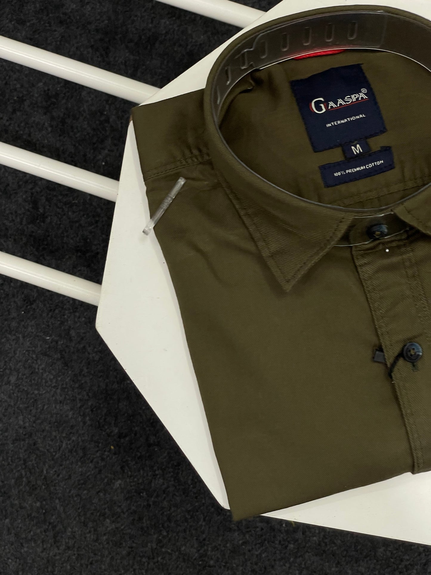 Men’s Premium Quality Cotton Oxford Olive Green Shirt