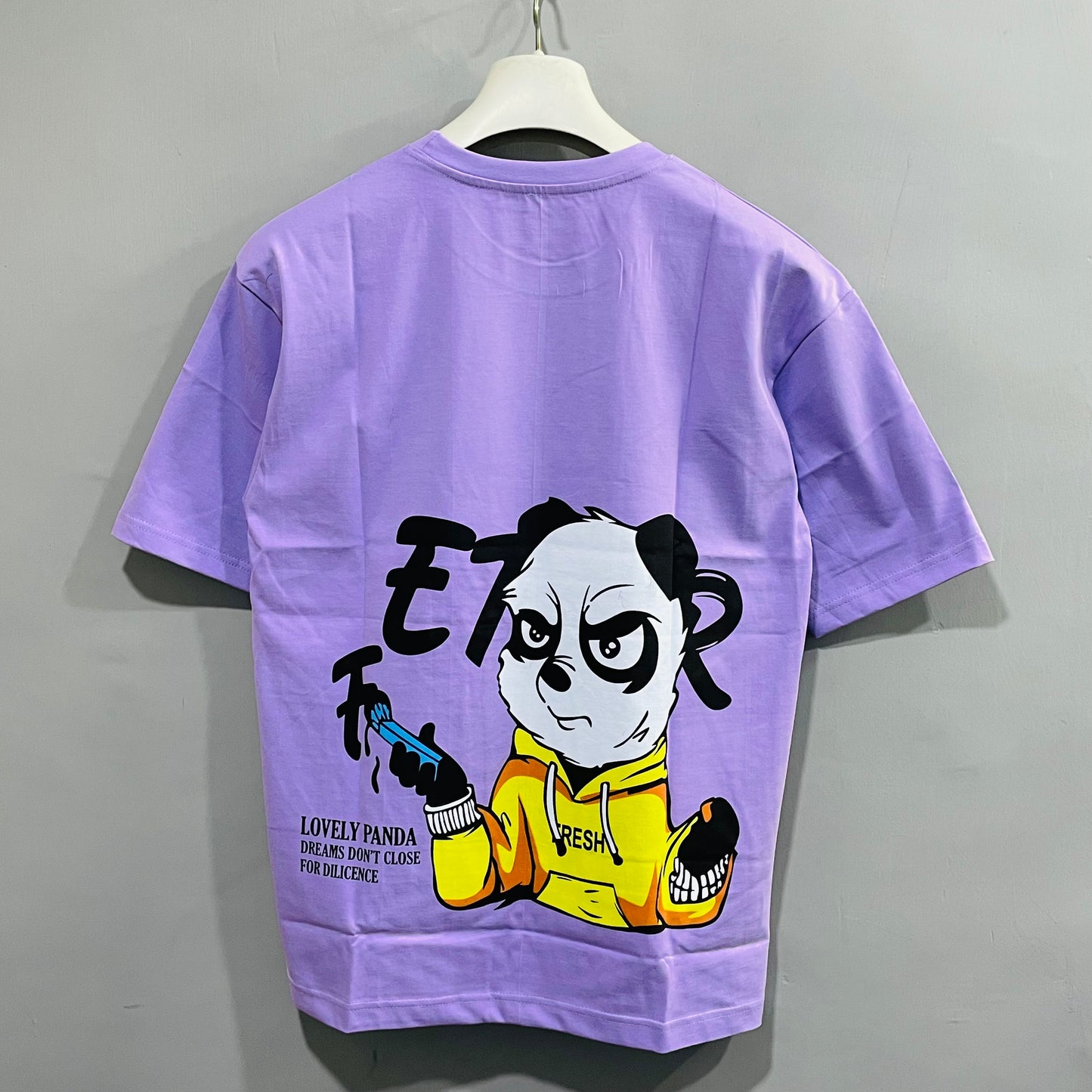 Purple Relaxed Fit Graphic
Print Oversized T-Shirt