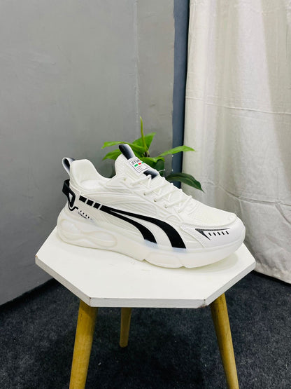 New 2024 Trendy White Men Athletic Causal Shoe