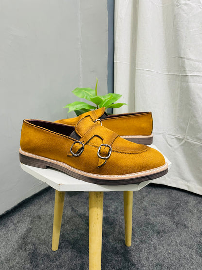 Men’s Monk Strap Tan Colour Loafers 