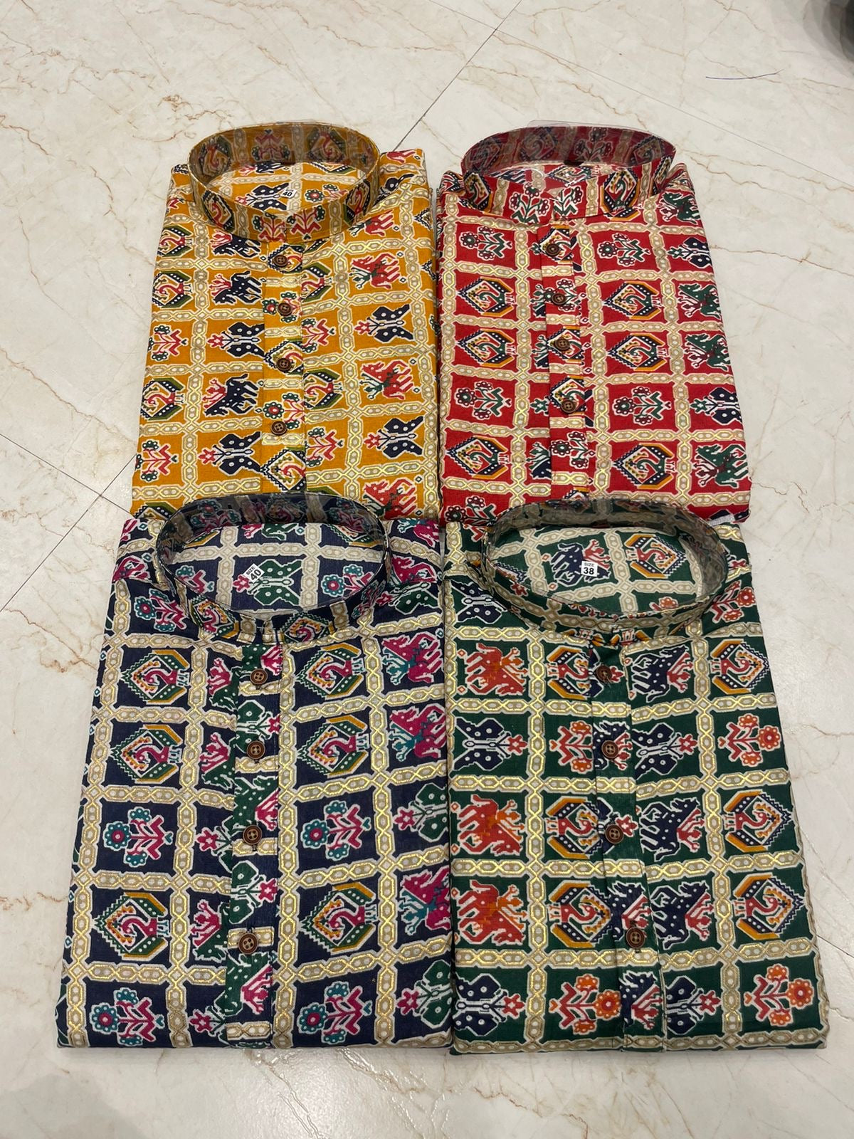 Vibrant Geometric and Floral Patterned Kurtas – Branded Baba