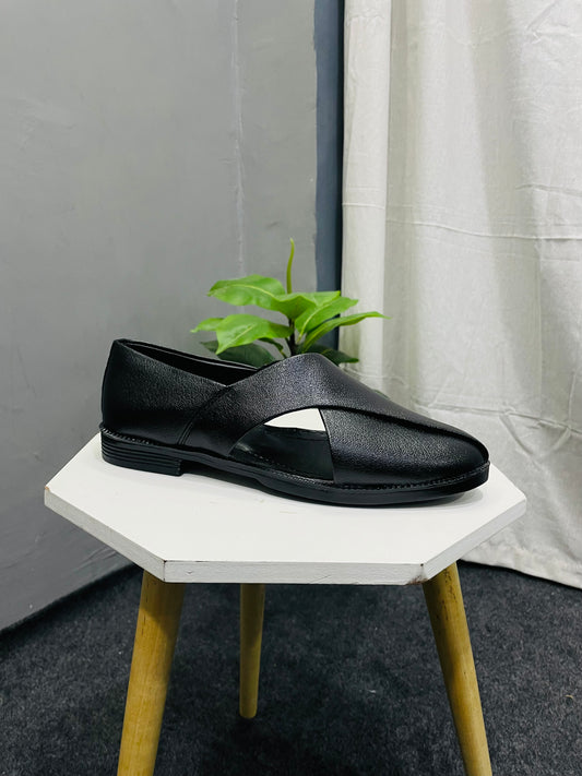 Buy Men’s Black Peshawari Shoe