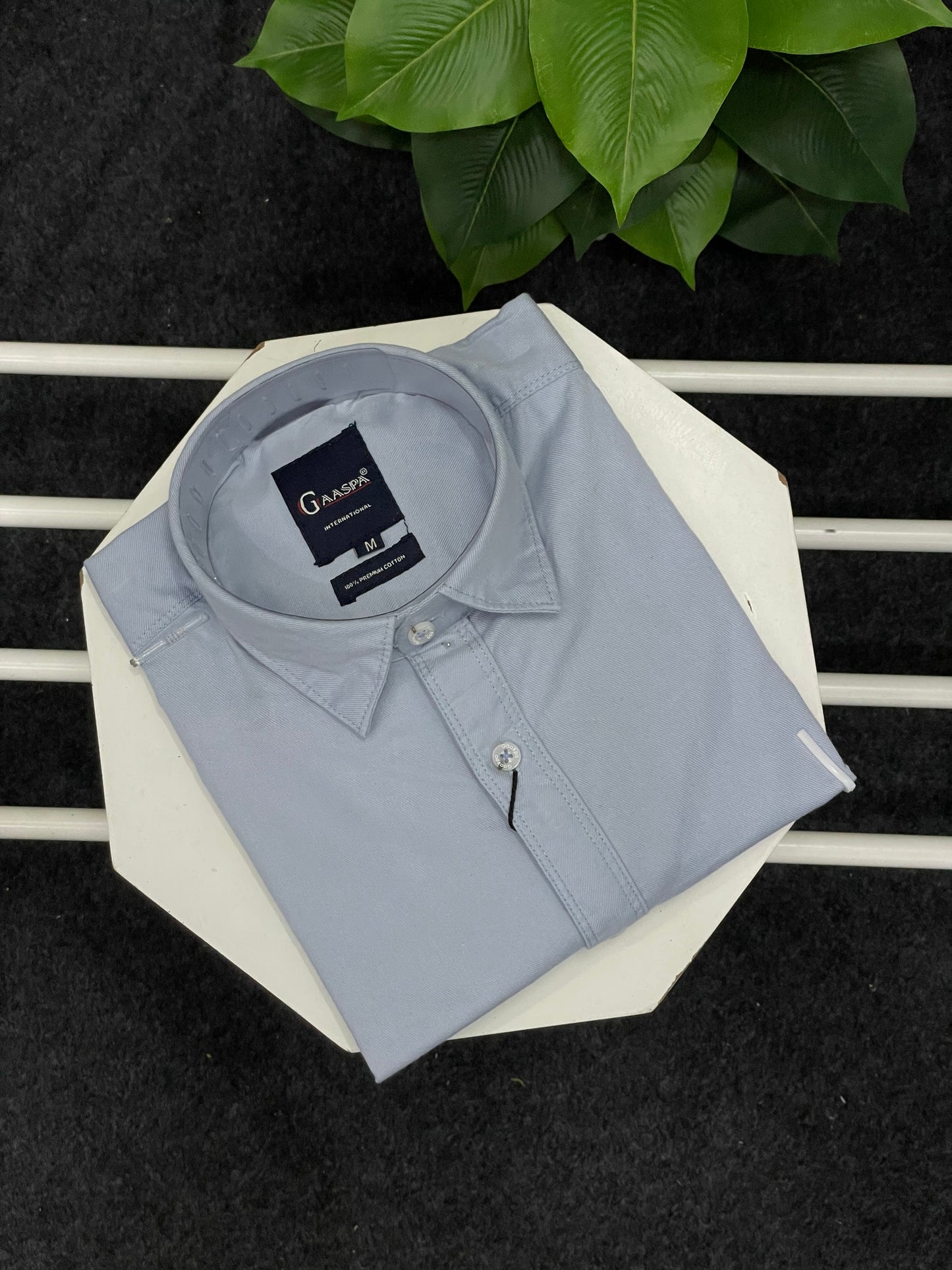 Men Solid Casual Light Blue Shirt