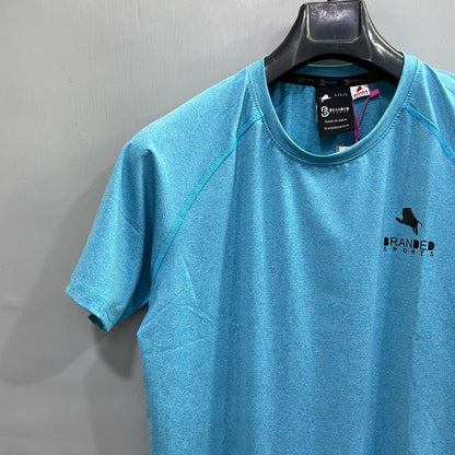 Sky Blue Compression Tshirts For Gym