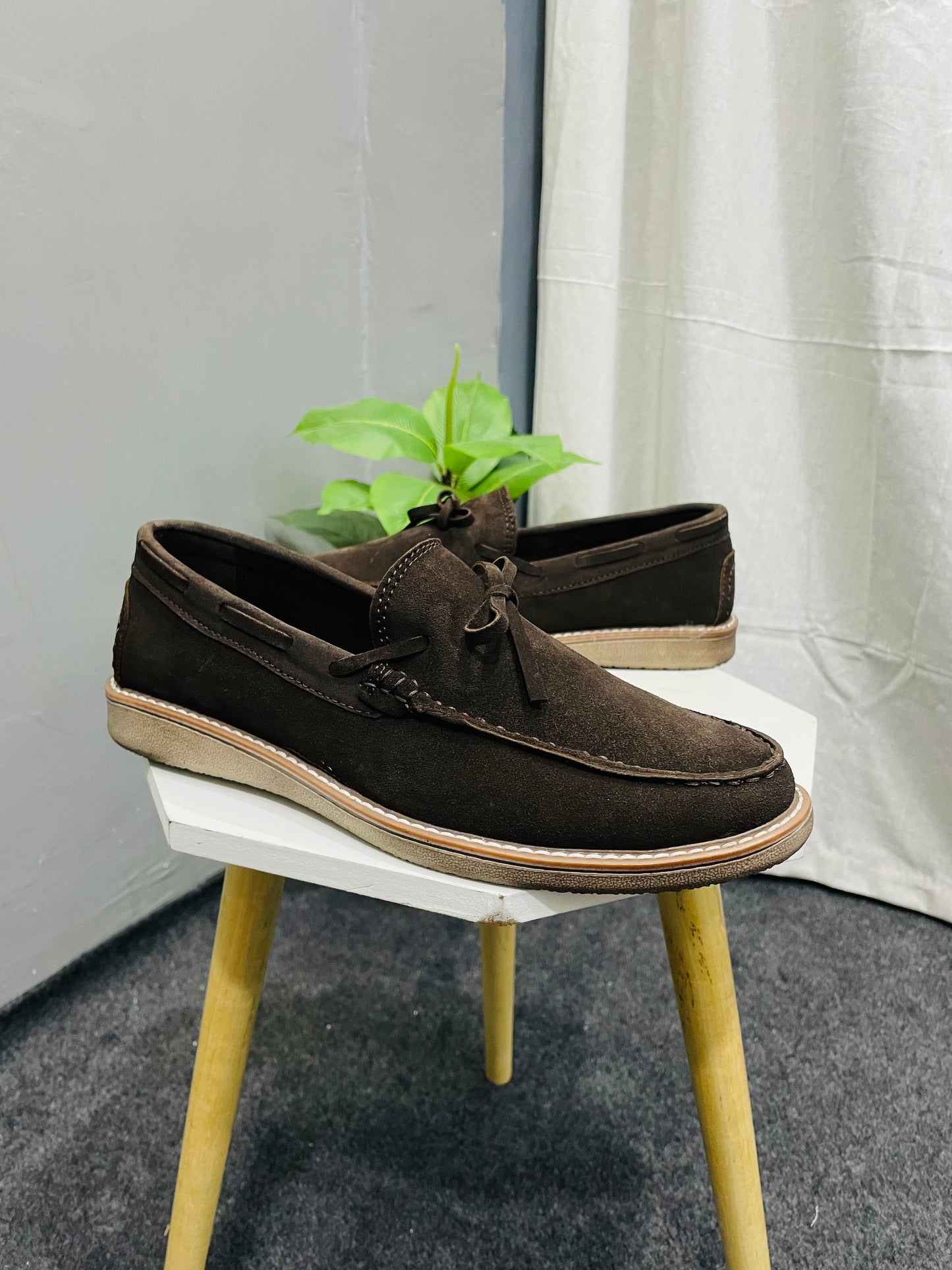Suede Deck Loafers For Men