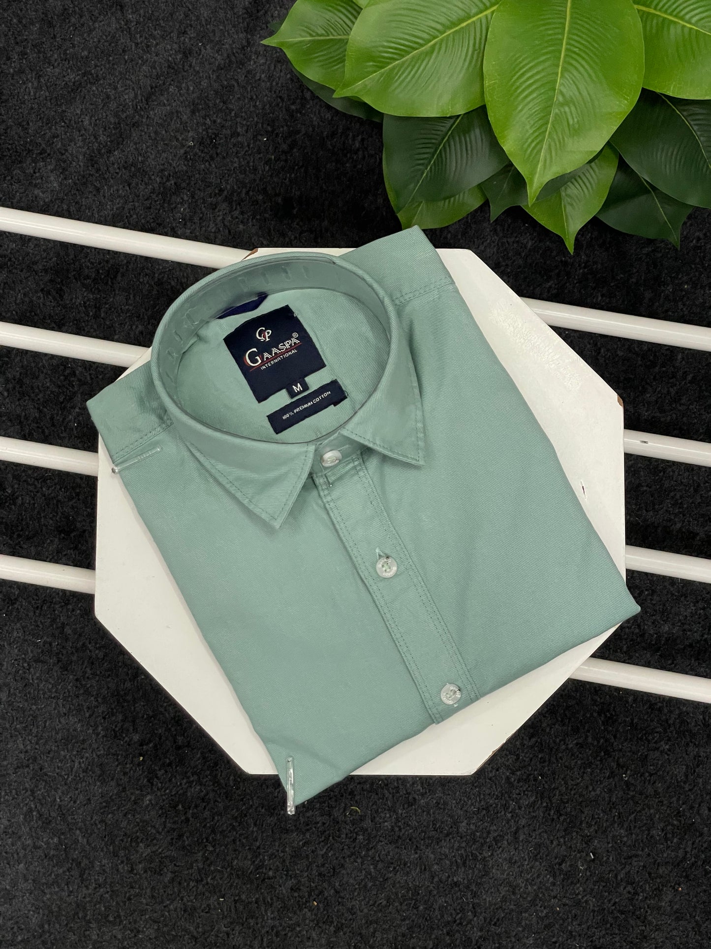 Mint green formal shirt