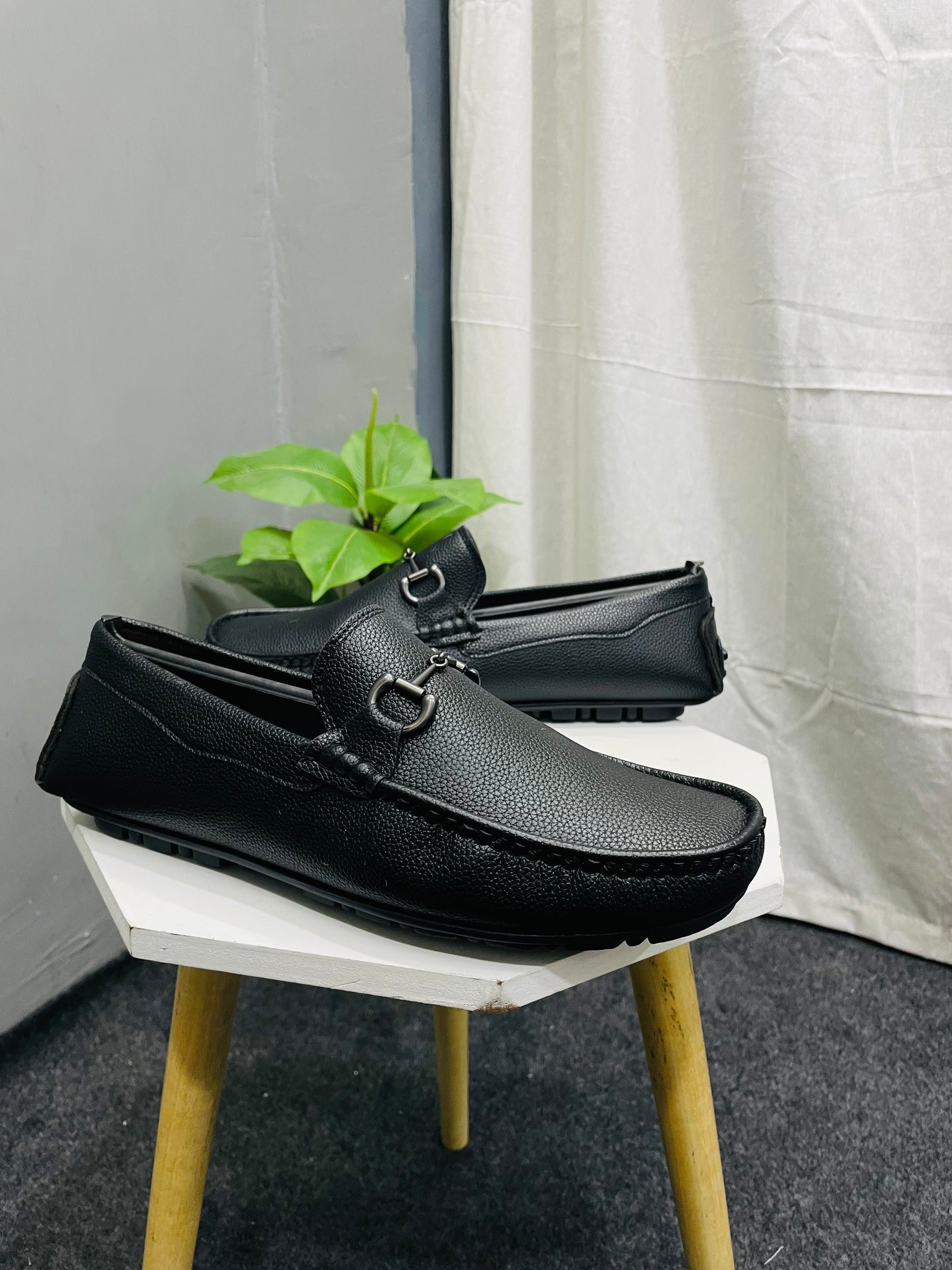 Mens Leather Slipon Moccasins