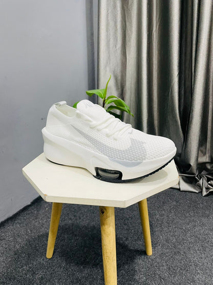 Men's White Performance Running Shoes - Lightweight Air Cushioned Trainers