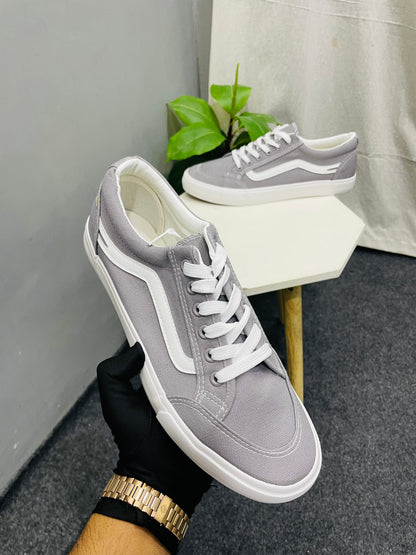 Men’s Greyish Thick Flat Sole Sneakers