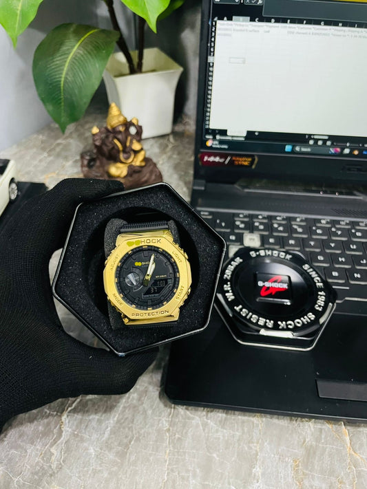 Tough Military Style Digital Analog Watch - Water and Shock Resistant Timepiece