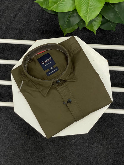 Men’s olive green shirt 