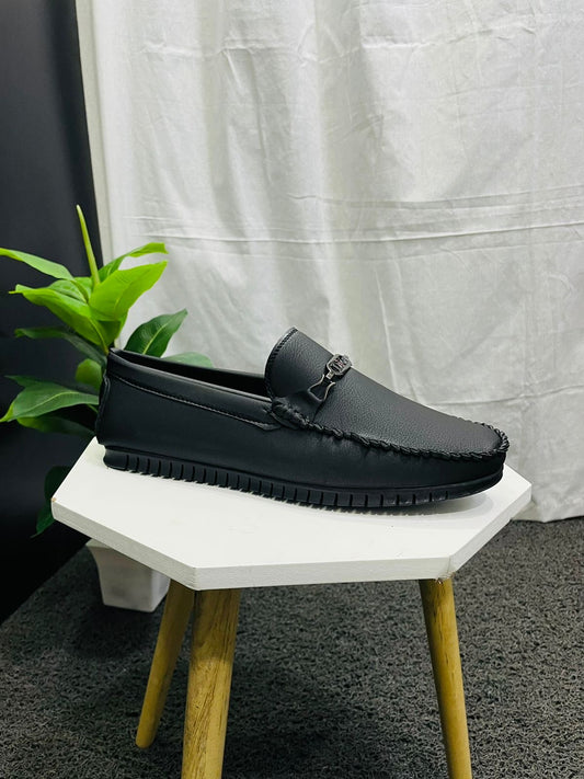 Men’s Simple Black Causal Loafers