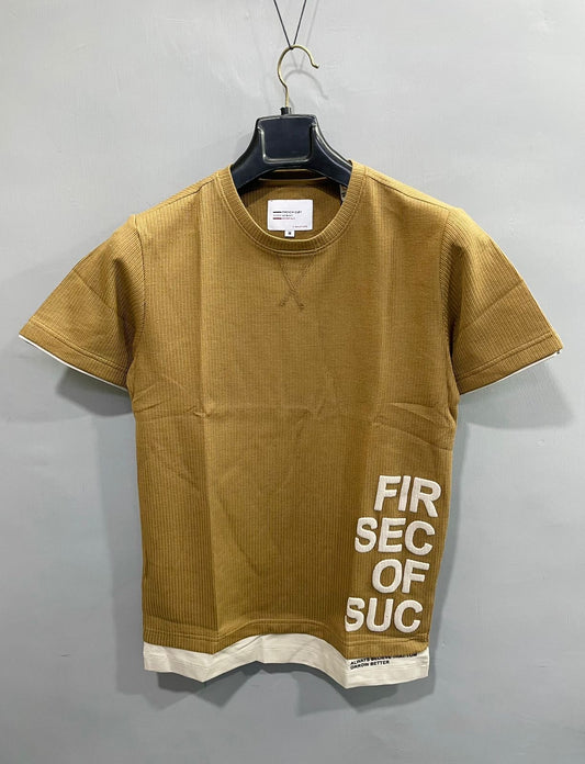Men’s Premium Quality Light Brown T-shirt