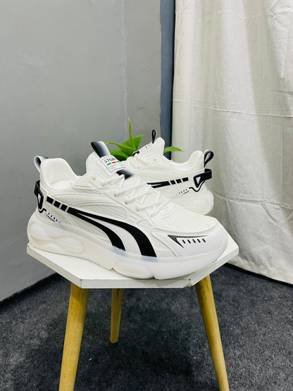 New 2024 Trendy White Men Athletic Causal Shoe