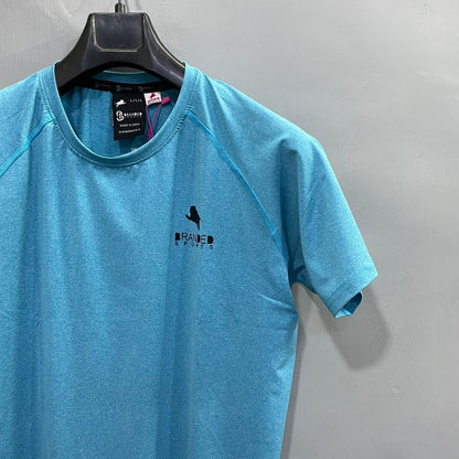 Sky Blue Compression Tshirts For Gym