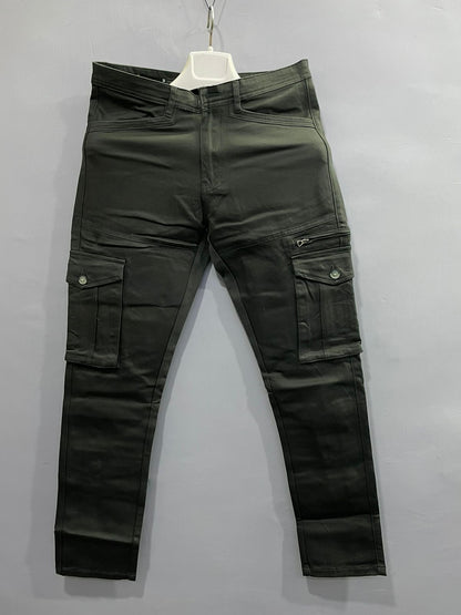 Men’s Olive Green 6 Pocket Cargo